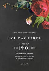 Climbing roses - Christmas Invitation